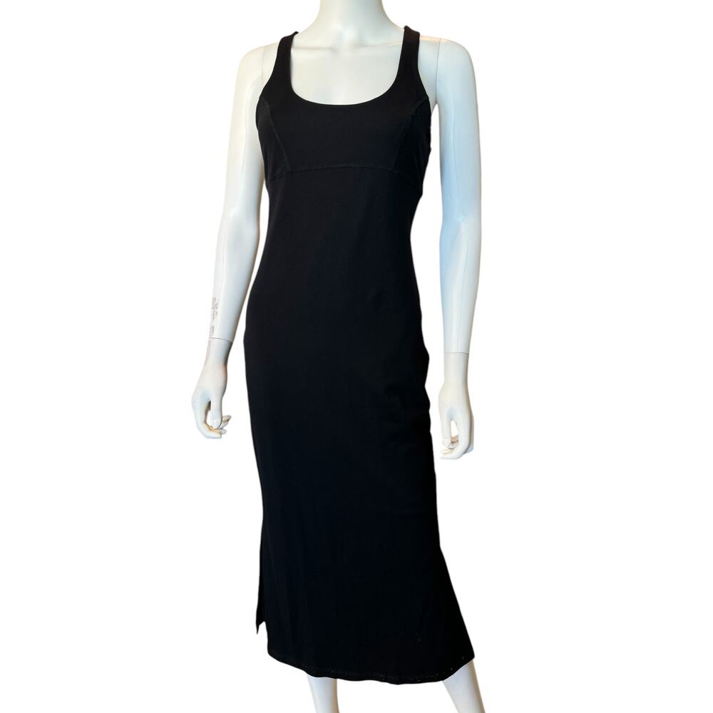New ~ SWEATY BETTY ~ Women's Black Emily Strappy Back Sheath Dress Size 6